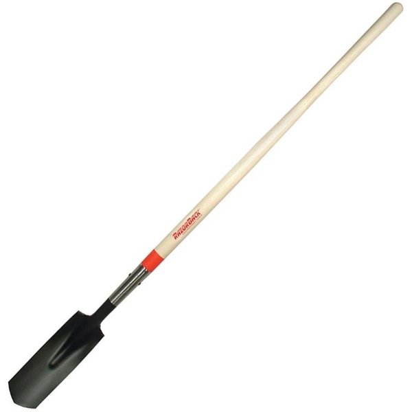 Razor-Back Trenching Shovel, 4-1/4 in W Steel Blade, 48 in L Straight Hardwood Handle 47171